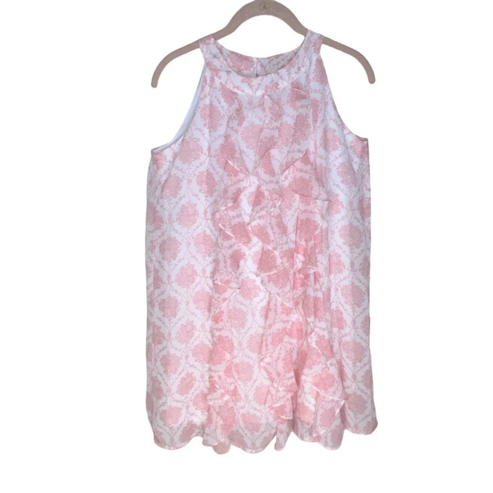 Disney D-Signed Pink Vertical Ruffle Sleeveless Dress - Picture 2 of 8